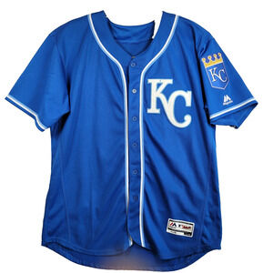 Kansas City KC Royals #16 Bo Jackson Flex Base Blue Away Jersey 44 Majestic